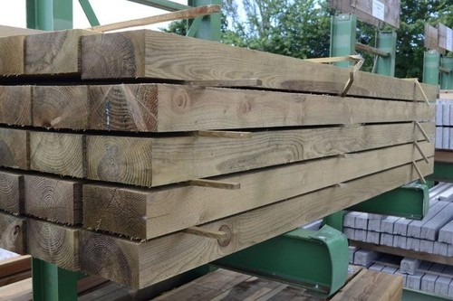 Treated timber garden railway - timber,