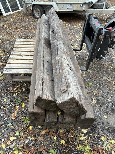 Reclaimed oak railway - oak, sleepers